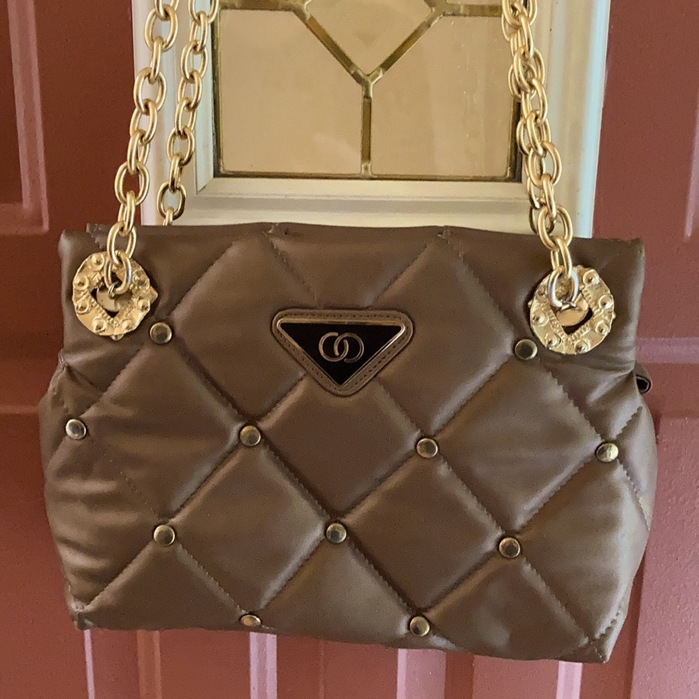 Raquel Woolf Bronze Quilted Bag -